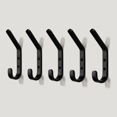 Plank Hardware Accessories Set of 5 Hooks HOFFMAN 150mm Hook - Black