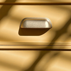 Plank Hardware Cabinetry ALBANY Traditional Cup Pull - Aged Brass