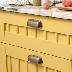Plank Hardware Cabinetry ALBANY Traditional Cup Pull - Antique Brass