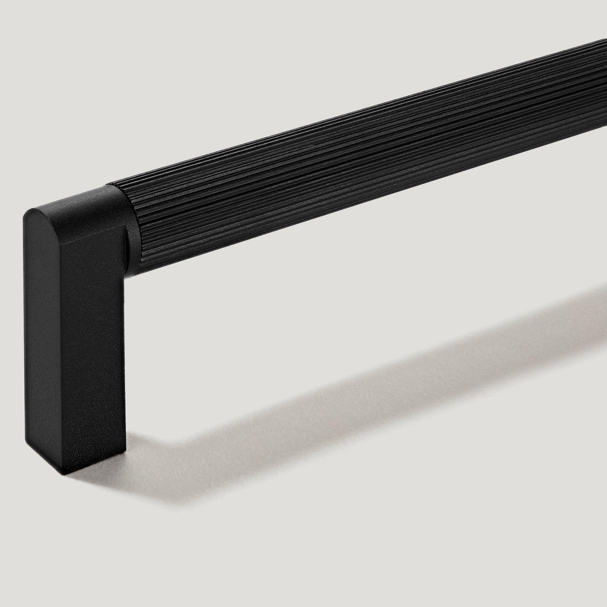 Grooved Black D Bar Handle Grooved D Bar Pull Handle Plank Hardware