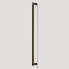 Plank Hardware Cabinetry BECKER Heavyweight 470mm D Bar Handle - Antique Brass