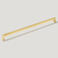 Plank Hardware Cabinetry BECKER Heavyweight 470mm D Bar Handle - Brass