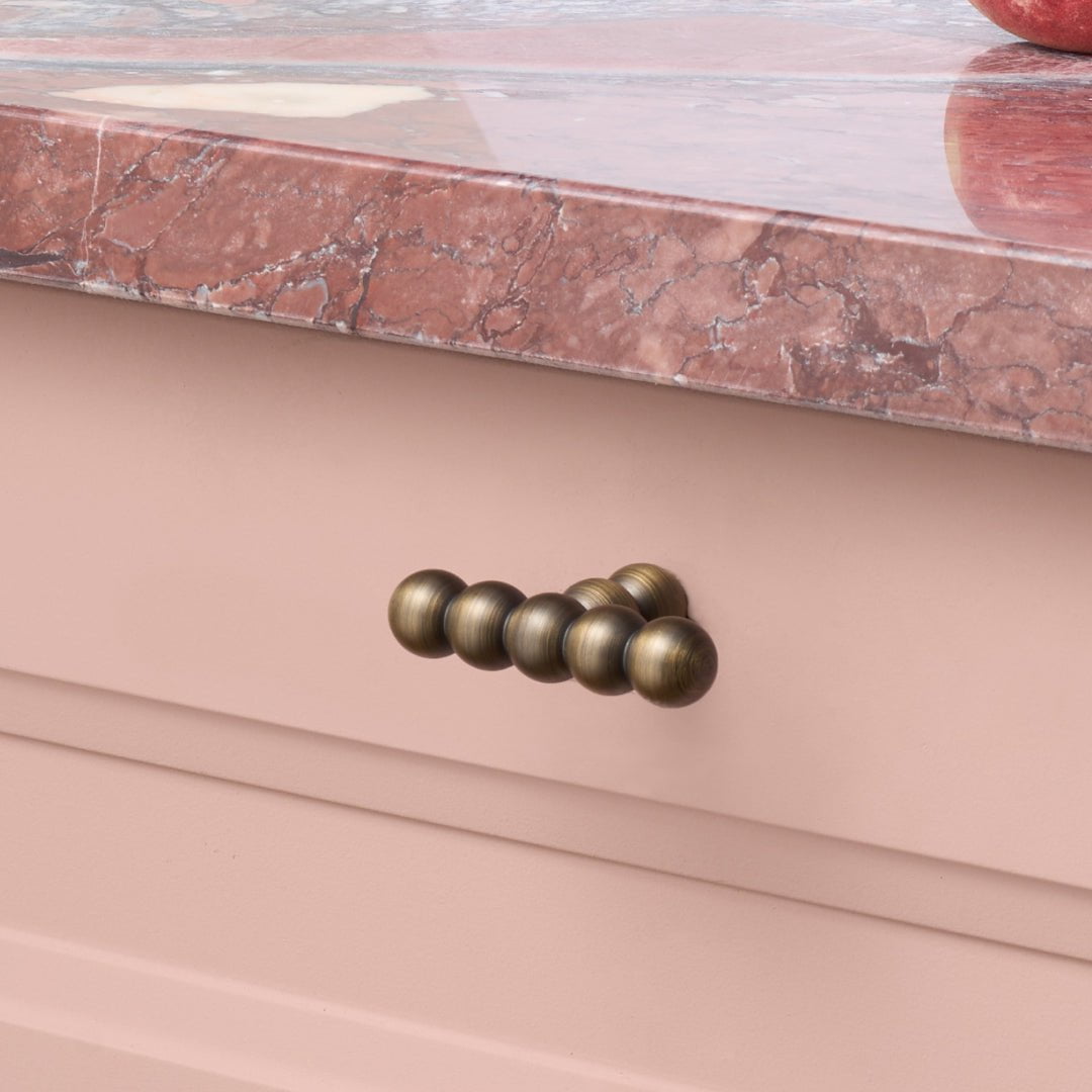 Plank Hardware Cabinetry BOBBIN Single T Handle - Antique Brass