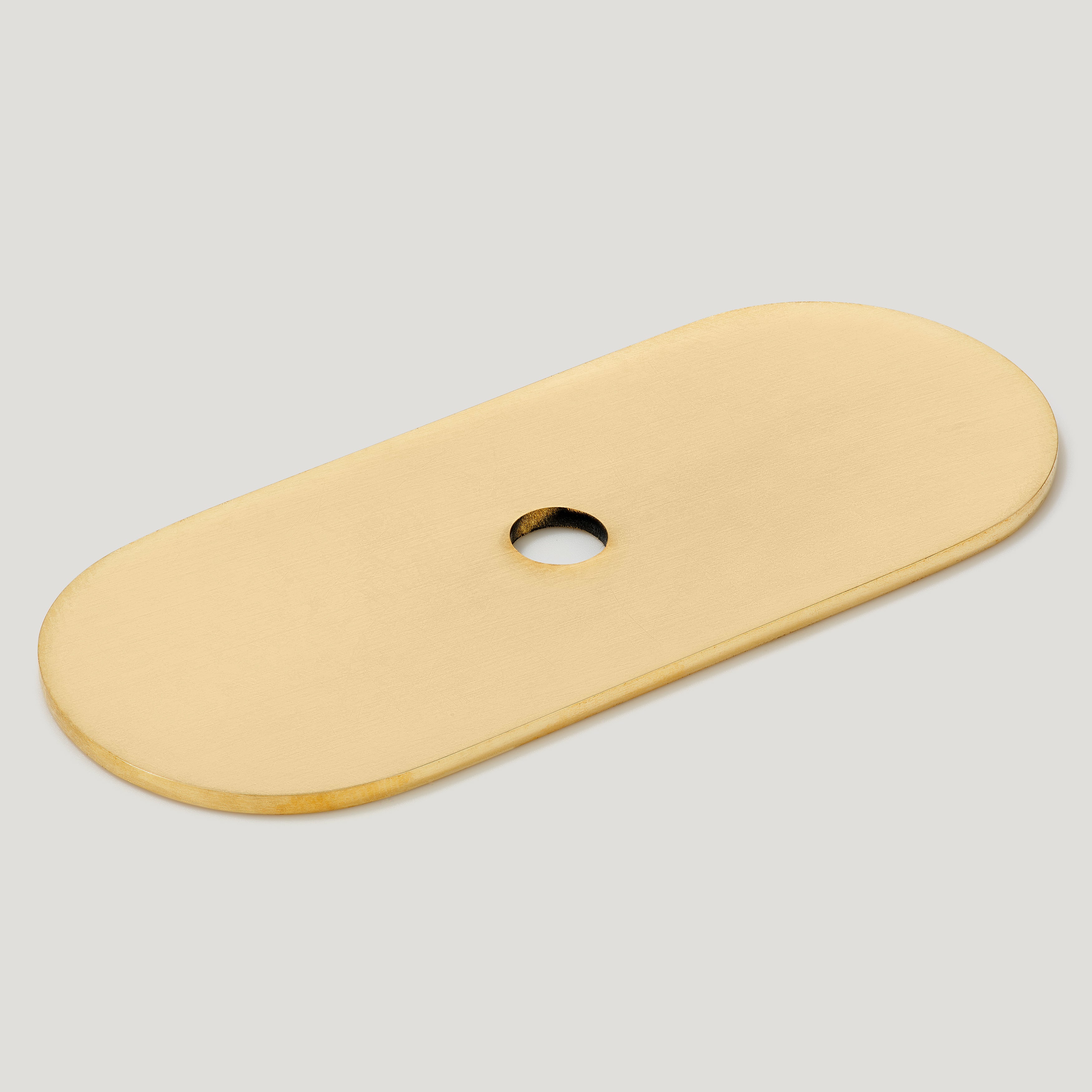 Plank Hardware Cabinetry 60mm COHEN Knob Backplate - Unlacquered Brass