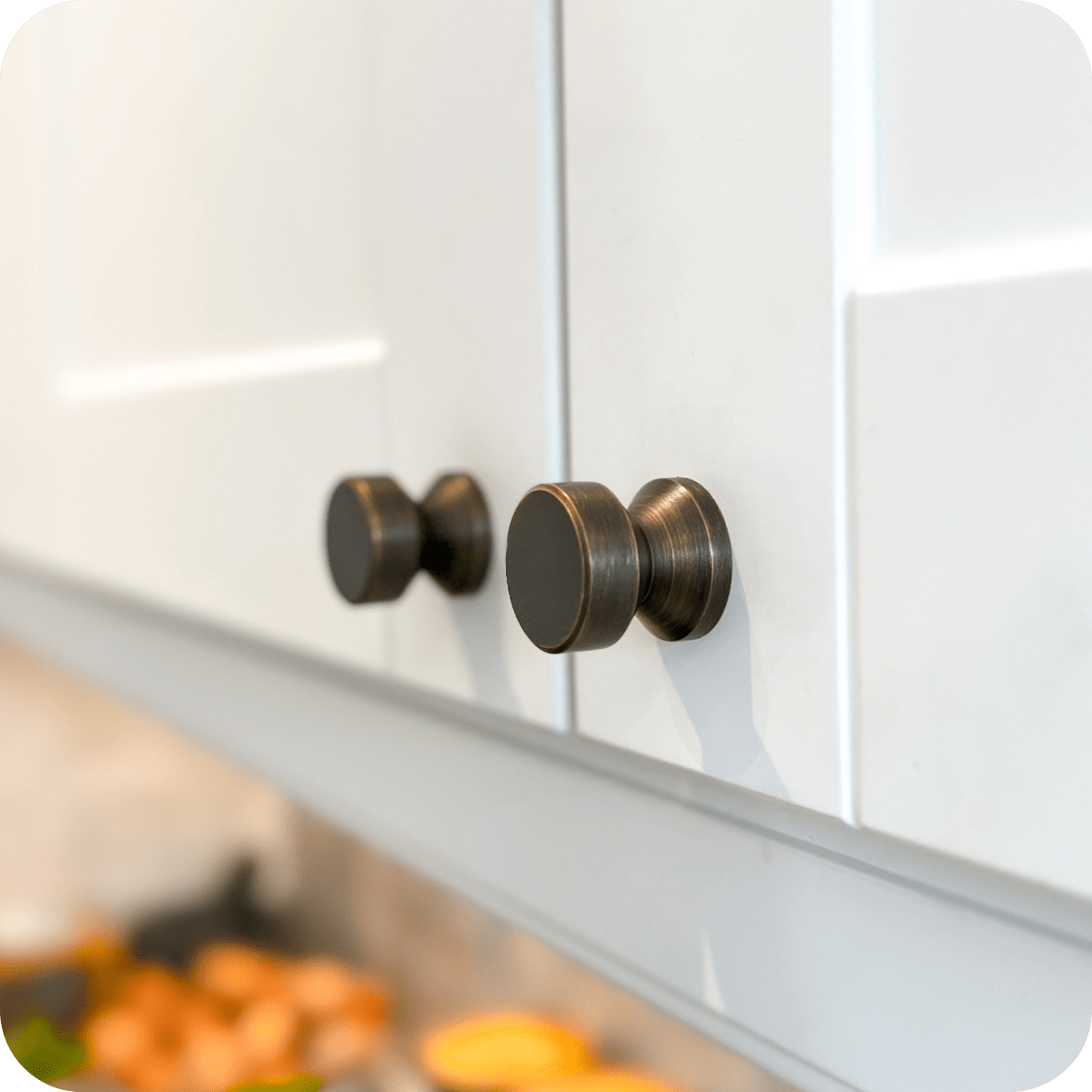 Plank Hardware Cabinetry FELIX Round Knob - Antique Brass