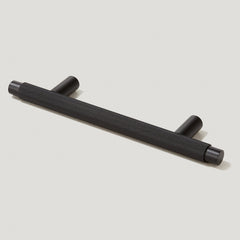 Plank Hardware Cabinetry 160mm (96mm CC) KEPLER Knurled T Bar Handle - Black