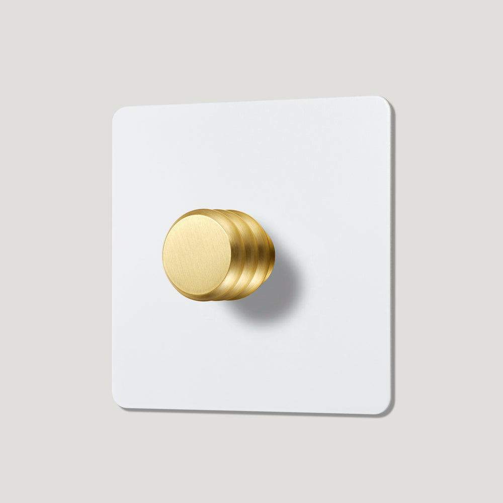 ALVA 1G Paintable Multiway Dimmer Switch - Brass