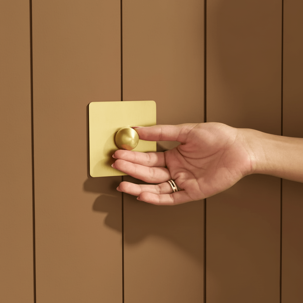 Plank Hardware Electric BOBBIN 1G Dimmer Light Switch - Brass