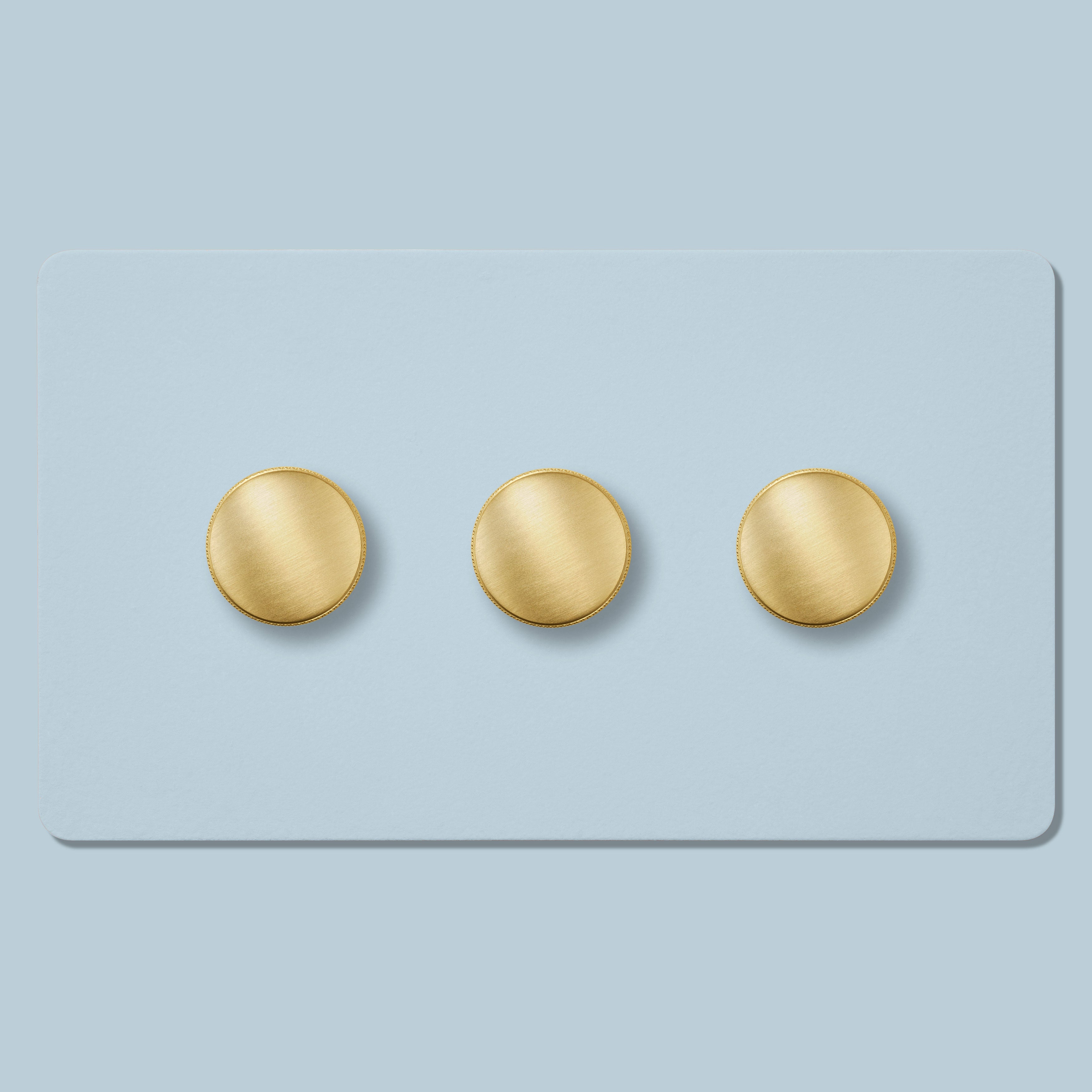 Plank Hardware Electric KEPLER 3G Paintable Dimmer Switch - Brass