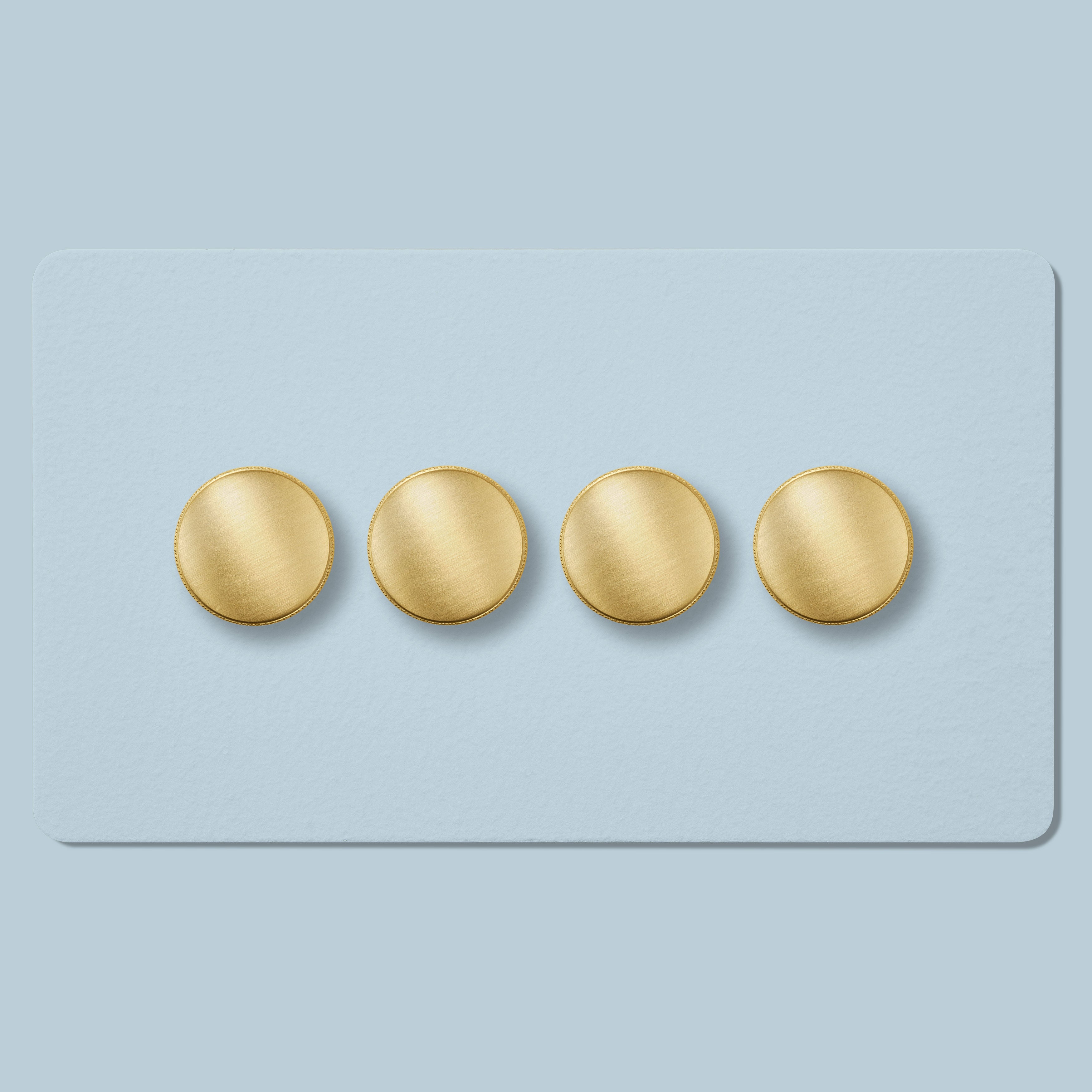 Plank Hardware Electric KEPLER 4G Paintable Dimmer Switch - Brass