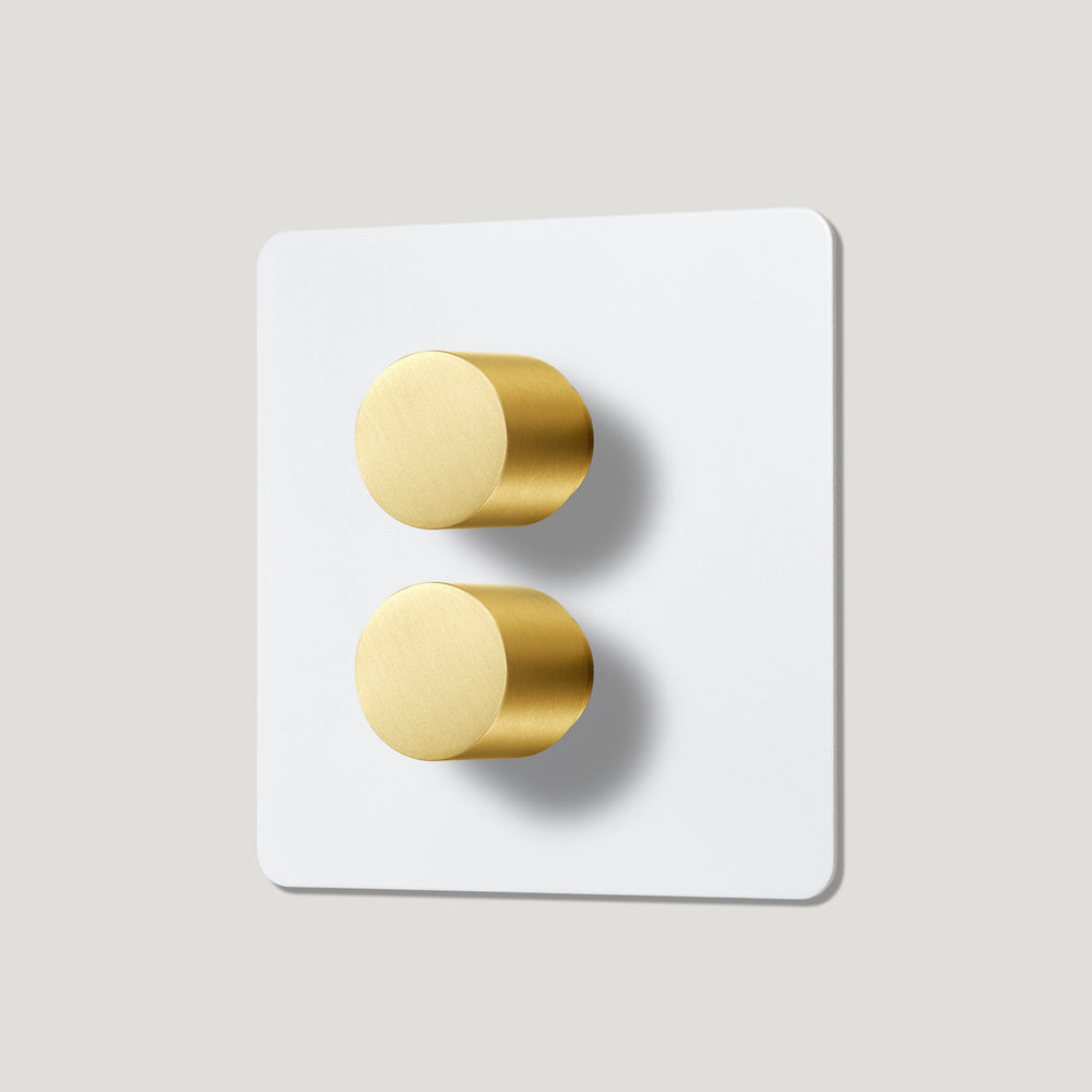MAXWELL 2G Paintable Dimmer Switch - Brass