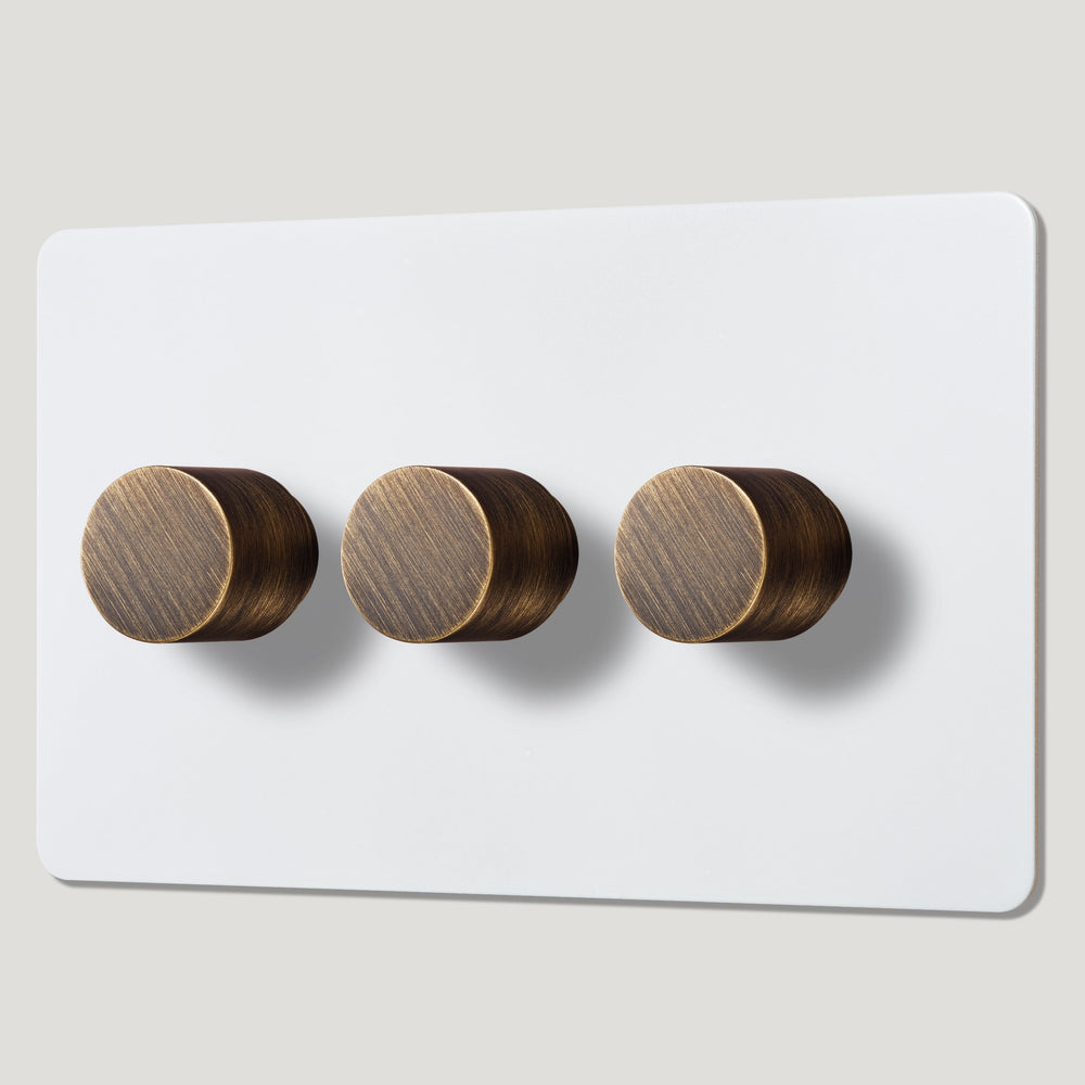 MAXWELL 3G Paintable Dimmer Switch - Antique Brass