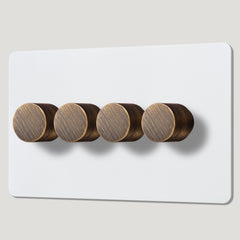 Plank Hardware Electric MAXWELL 4G Paintable Dimmer Switch - Antique Brass