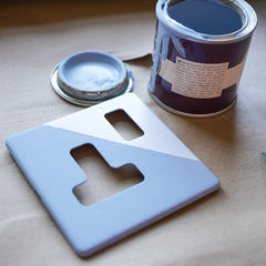 Plank Hardware Electric PARKER Paintable Single Plug Socket - White