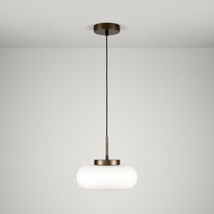 Plank Hardware Lighting MARIN Glass Pendant Light - Antique Brass