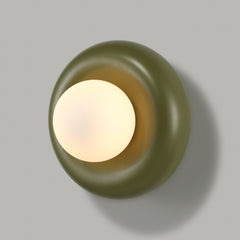 Plank Hardware Lighting NOVI Doughnut Wall Light- Khaki Green