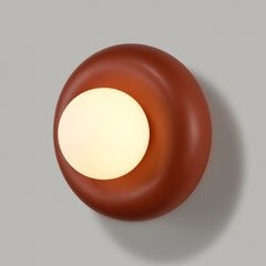 Plank Hardware Lighting NOVI Doughnut Wall Light - Rust Red