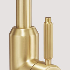 Plank Hardware Taps ARMSTRONG Grooved Kitchen Mixer Tap - Brass