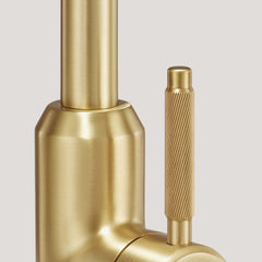 Plank Hardware Taps ARMSTRONG Swirled Kitchen Mixer Tap - Brass