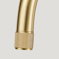 Plank Hardware Taps PORTMAN Knurled Kitchen Mixer Tap - Brass