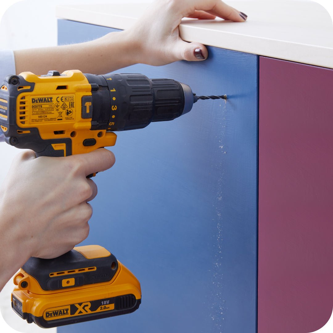 How To Drill Holes For Cabinet Hardware - Plank Hardware
