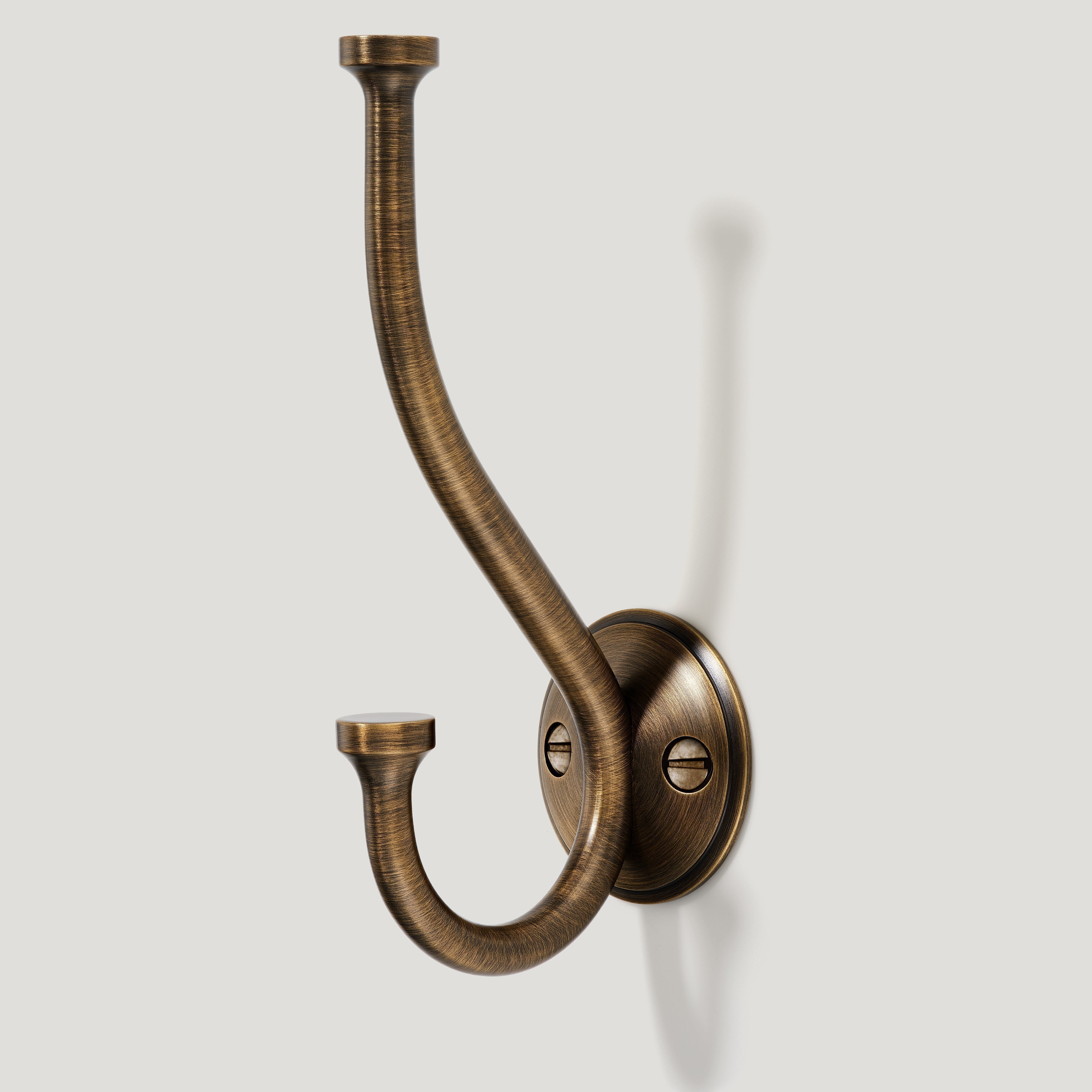 Antique Brass Hooks - Plank Hardware