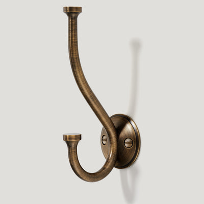 Antique Brass Hooks - Plank Hardware