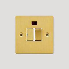 13A Switched Fused Spur - Brass