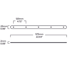 ELNA Metal Hook Backplate - Brass