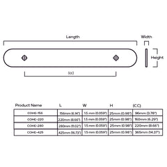 SEARLE Swirled T-Bar Handle - Brass