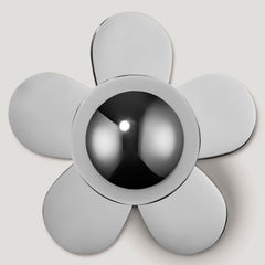 ADA Flower Knob Backplate - Polished Nickel - Plank Hardware