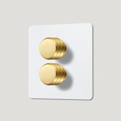 ALVA 2G Paintable Dimmer Switch - Brass - Plank Hardware