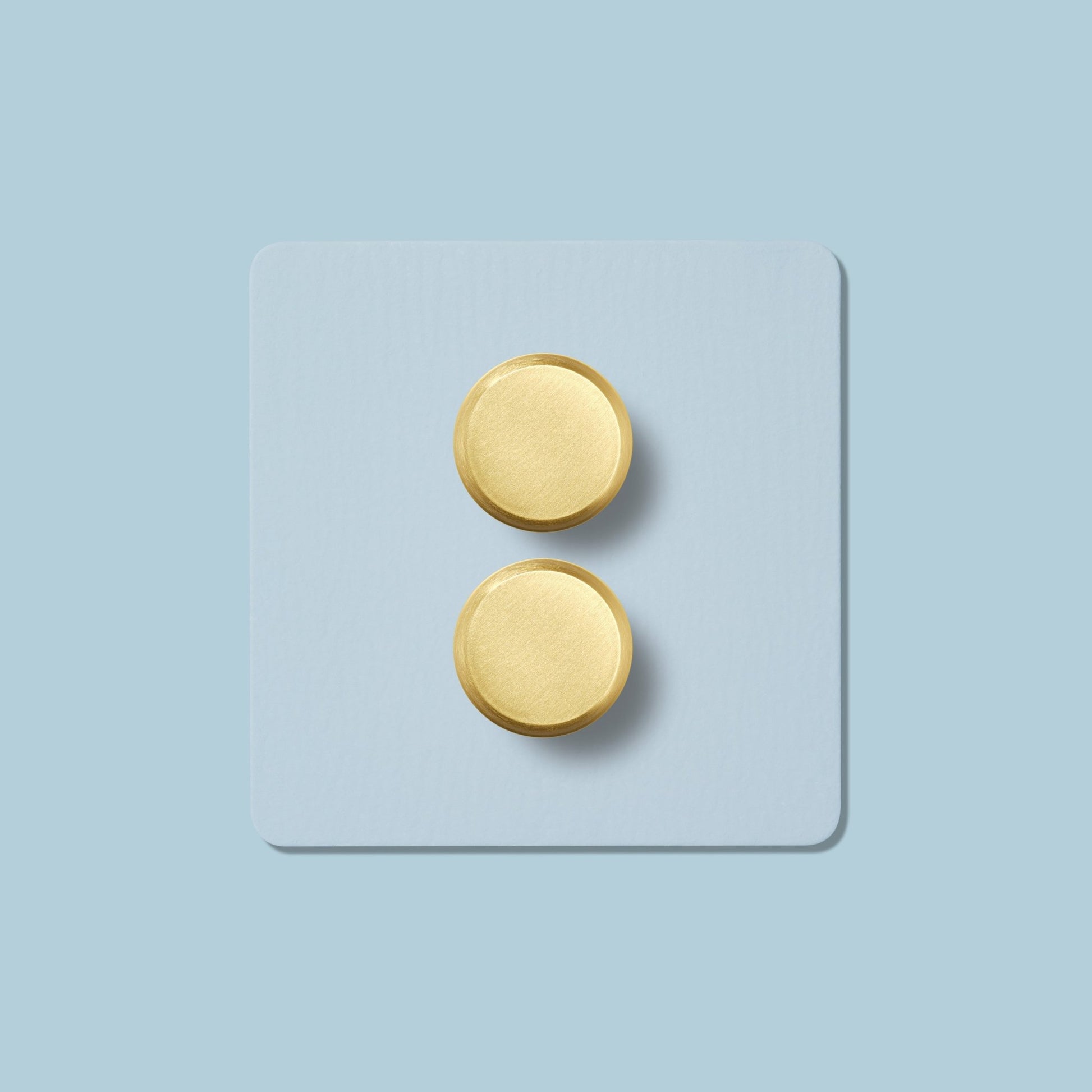ALVA 2G Paintable Dimmer Switch - Brass - Plank Hardware