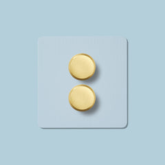 ALVA 2G Paintable Dimmer Switch - Brass - Plank Hardware