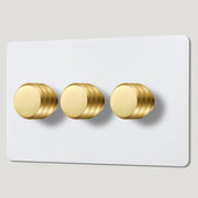 ALVA 3G Paintable Dimmer Switch - Brass - Plank Hardware