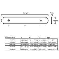 ALVA Tubular D Bar Handle - Polished Nickel - Plank Hardware