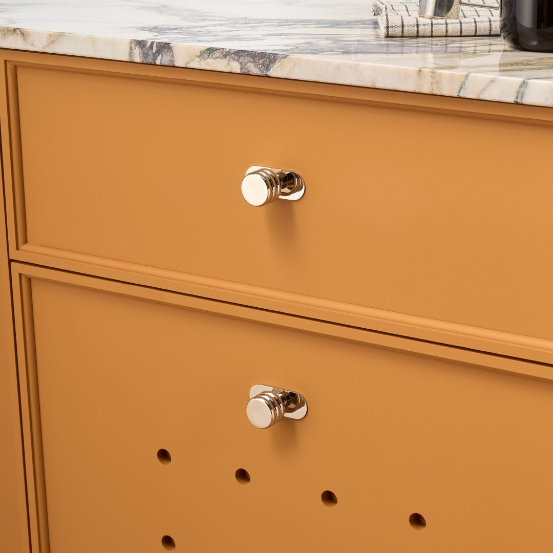 ALVA Tubular Knob - Polished Nickel - Plank Hardware