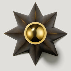 ASTER Flush Mount Light - Antique Brass - Plank Hardware
