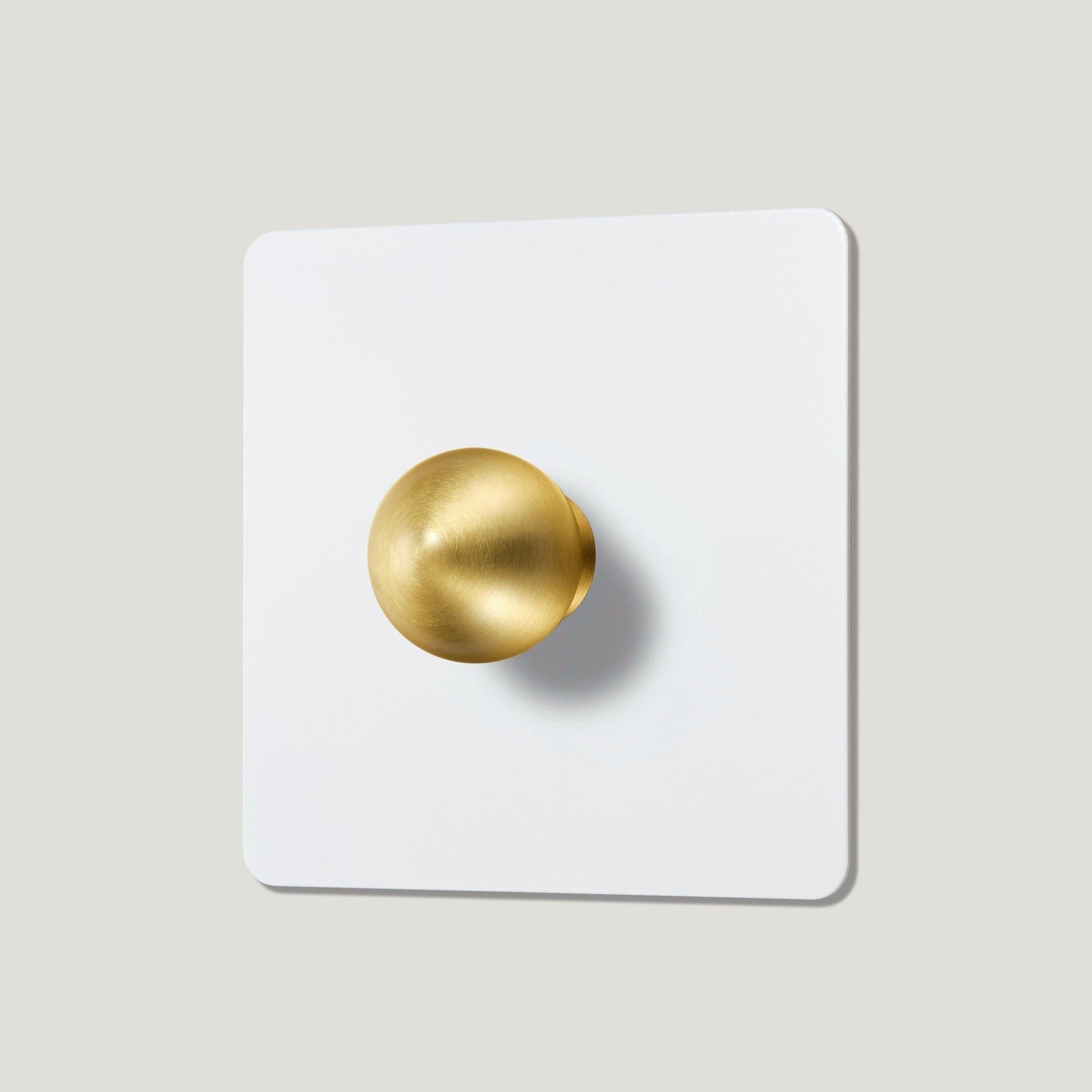 BOBBIN 1G Paintable Dimmer Switch - Brass - Plank Hardware