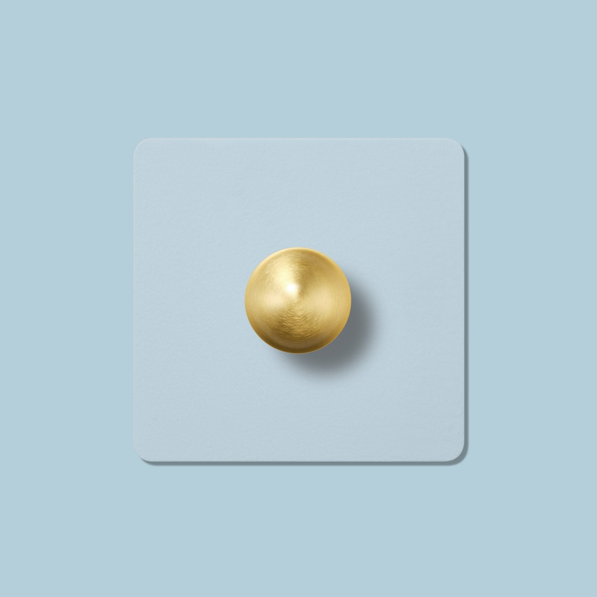 BOBBIN 1G Paintable Dimmer Switch - Brass - Plank Hardware