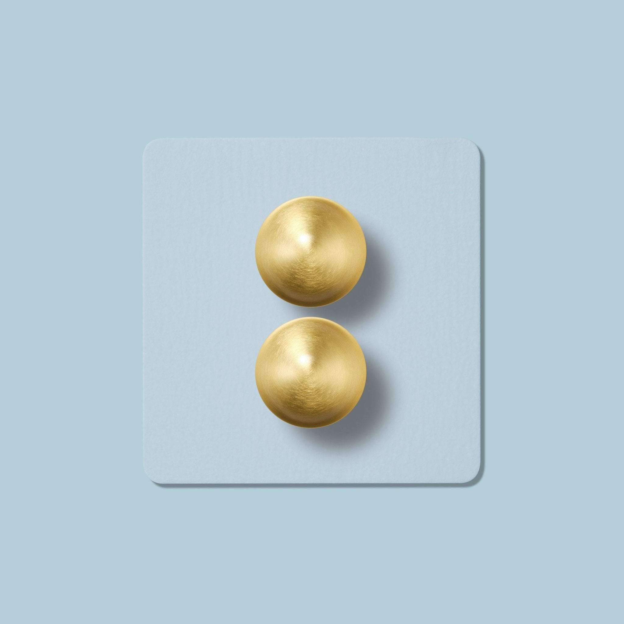 BOBBIN 2G Paintable Dimmer Switch - Brass - Plank Hardware