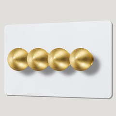 BOBBIN 4G Paintable Dimmer Switch - Brass - Plank Hardware