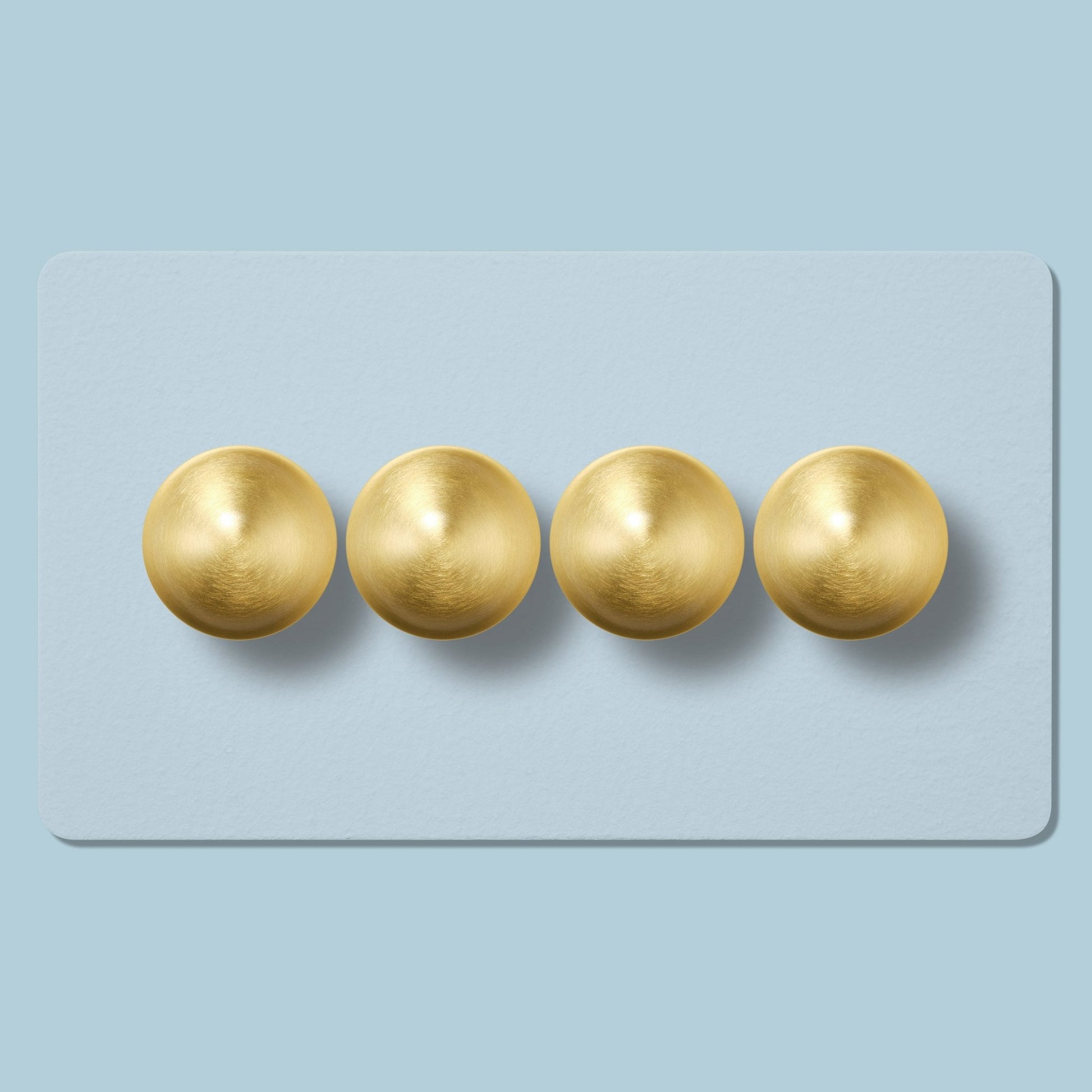 BOBBIN 4G Paintable Dimmer Switch - Brass - Plank Hardware