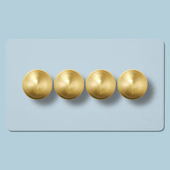 BOBBIN 4G Paintable Dimmer Switch - Brass - Plank Hardware