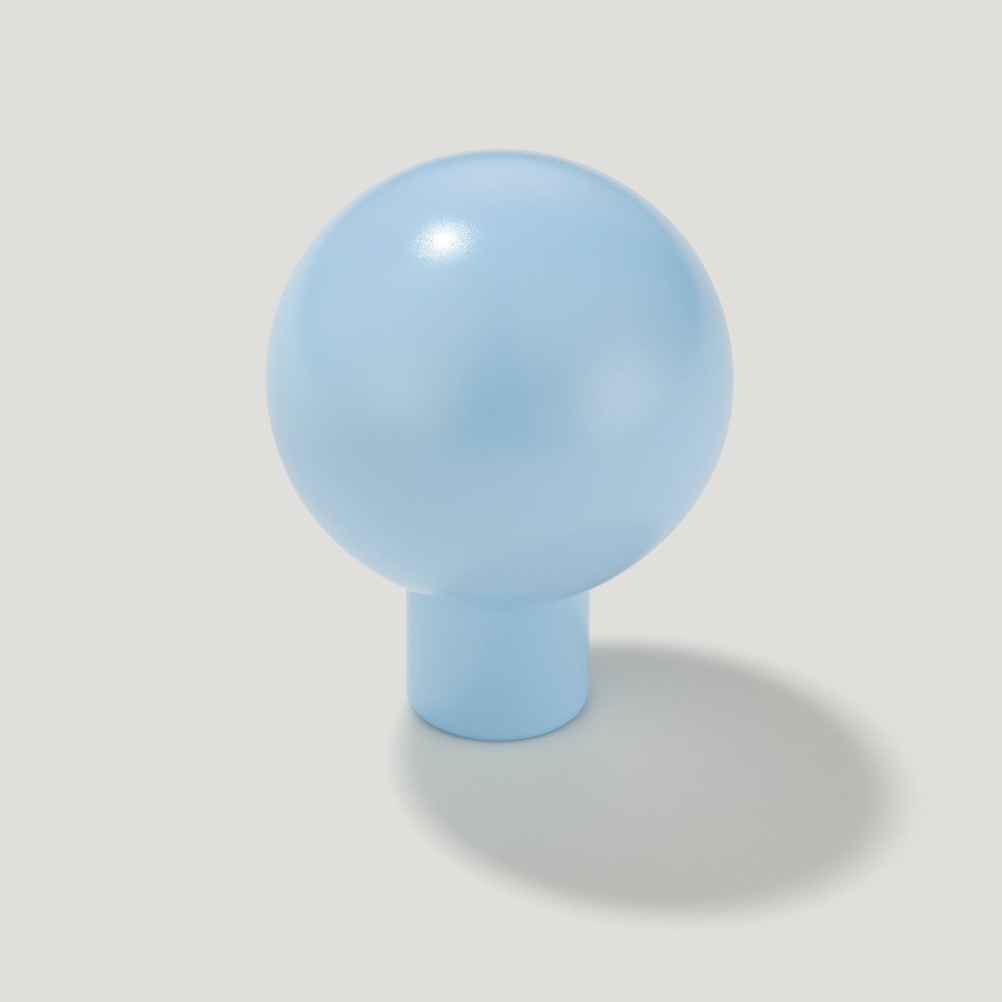 BOBBIN Rounded Knob - Light Blue - Plank Hardware