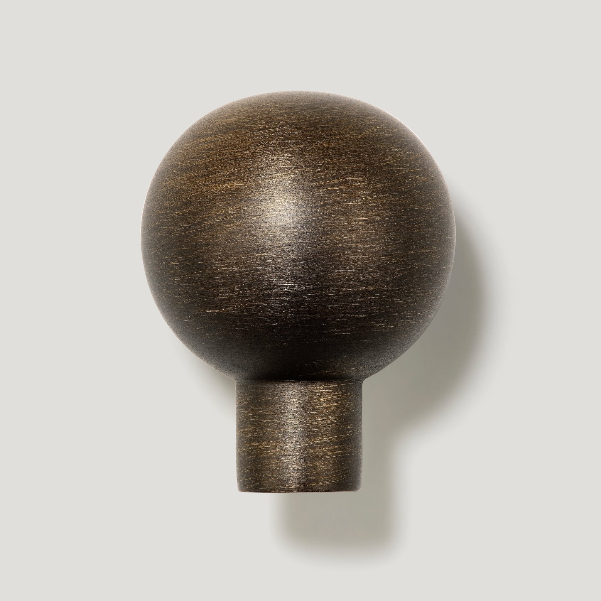 BOBBIN Single Fixing Hook - Antique Brass - Plank Hardware