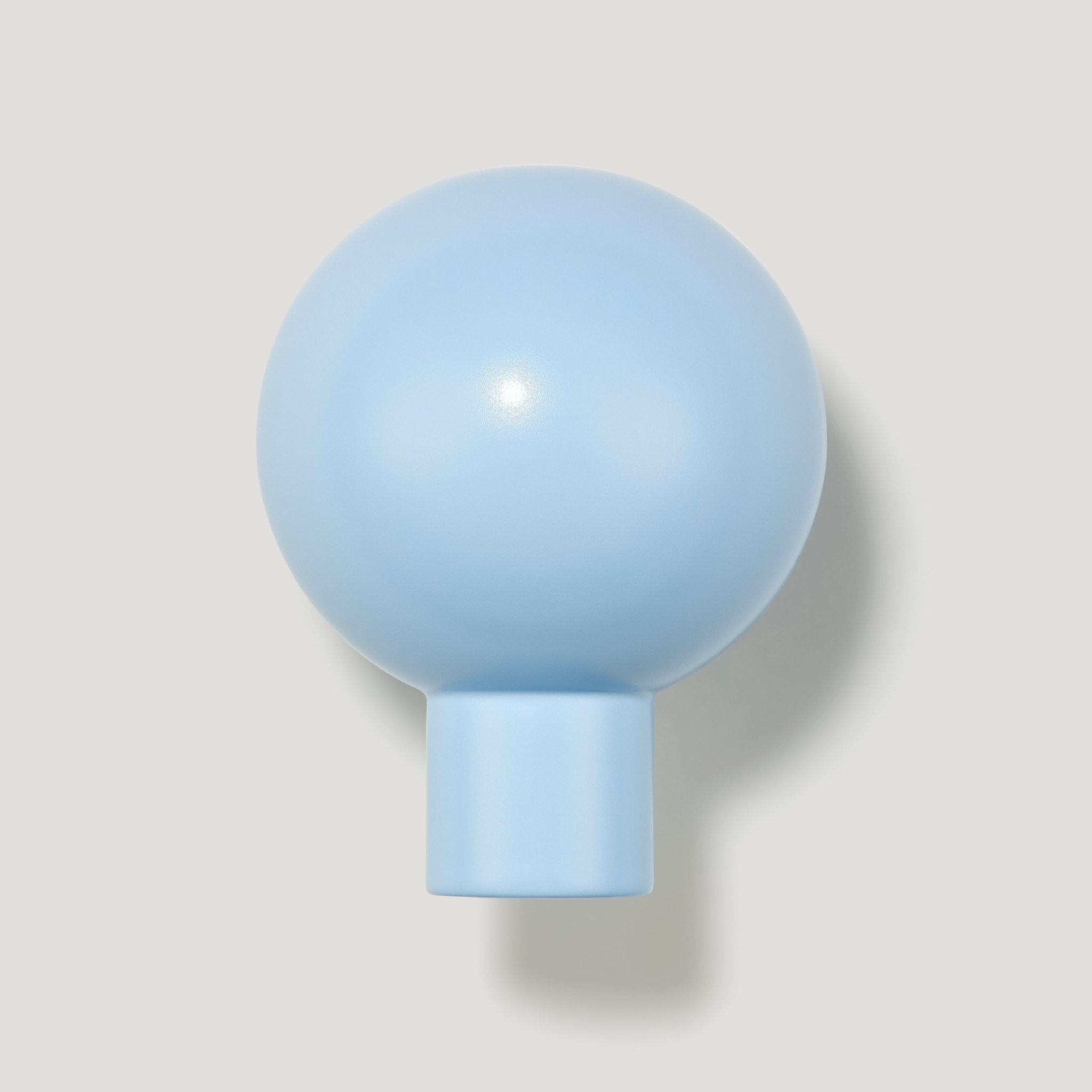 BOBBIN Single Fixing Hook - Light Blue - Plank Hardware