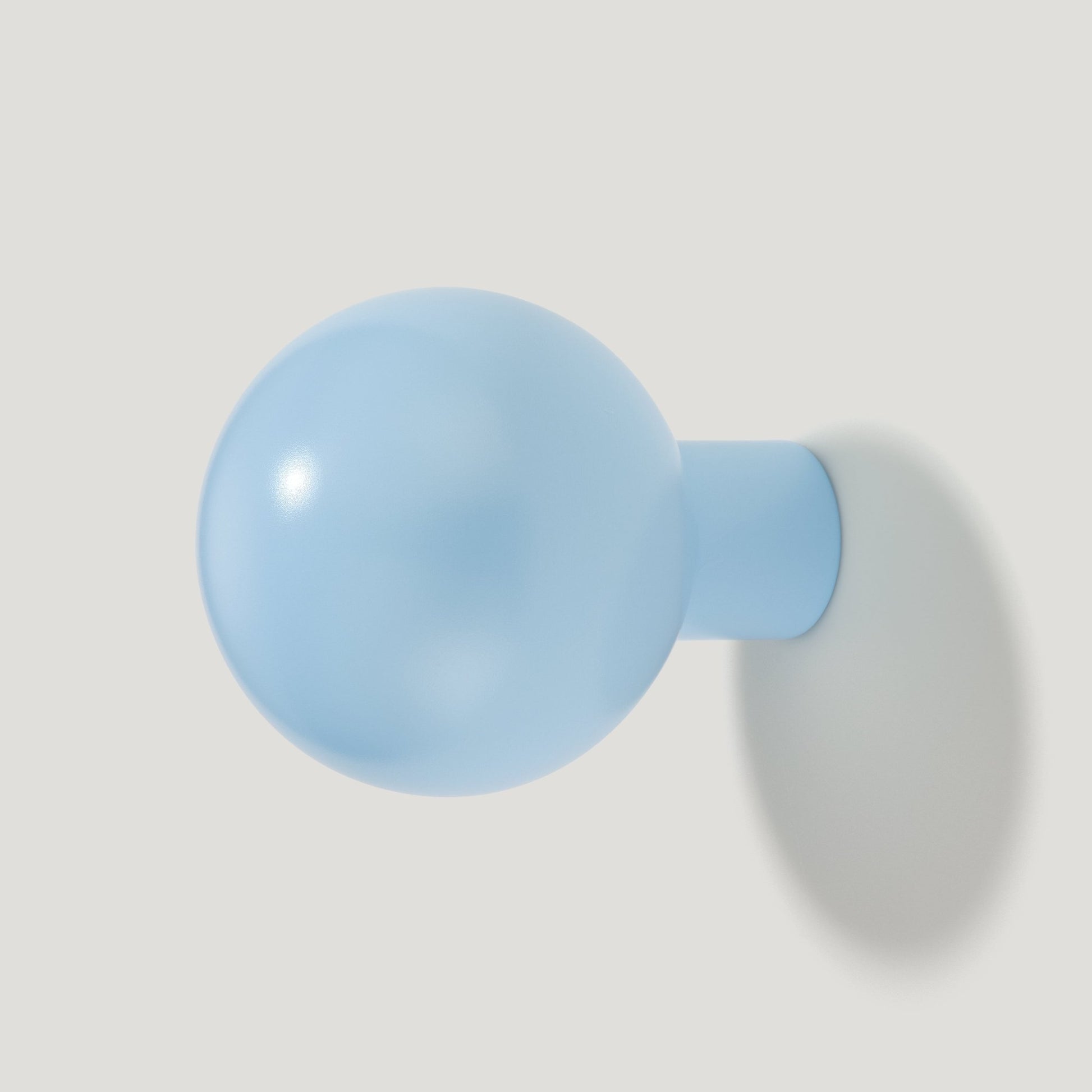 BOBBIN Single Fixing Hook - Light Blue - Plank Hardware