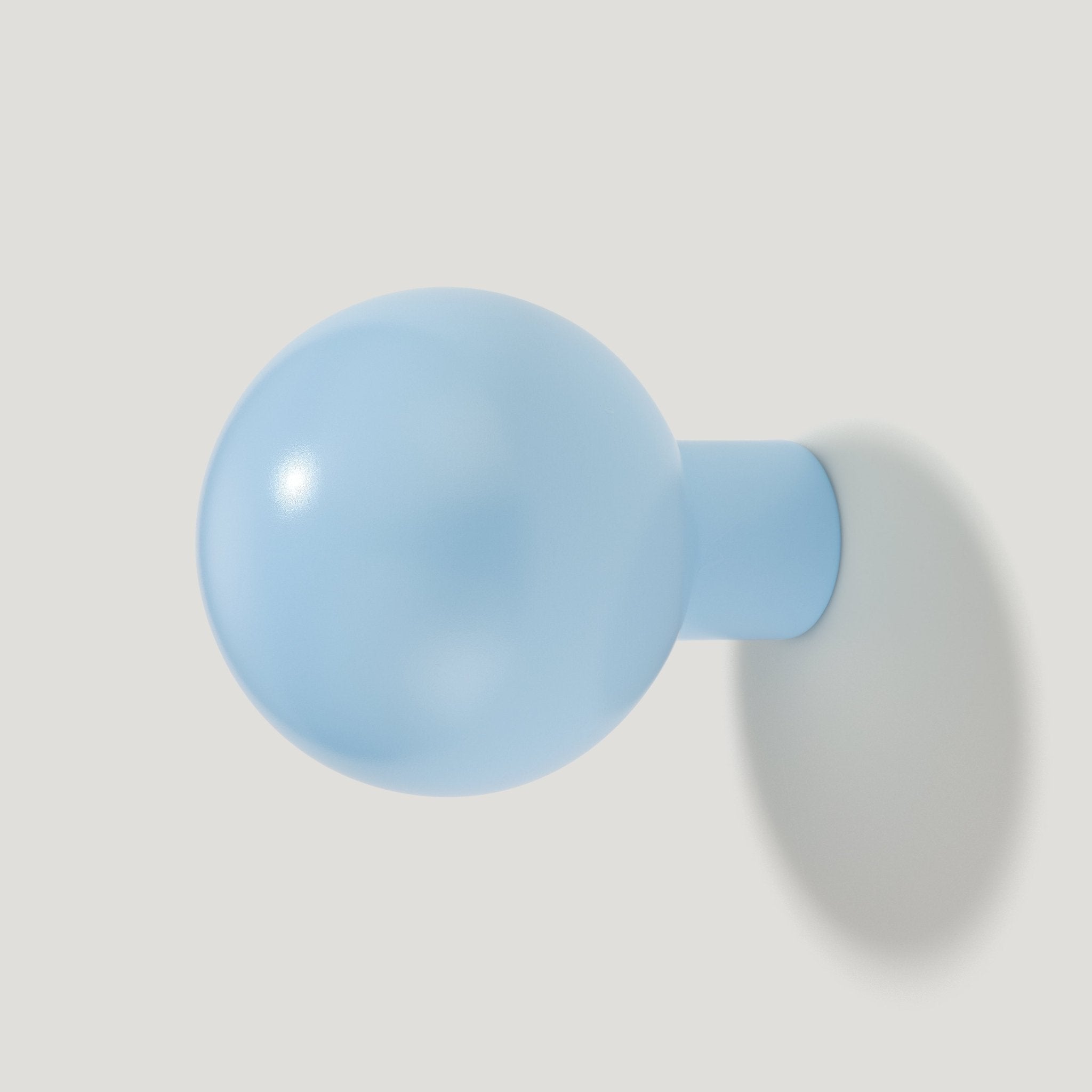 BOBBIN Single Fixing Hook - Light Blue - Plank Hardware
