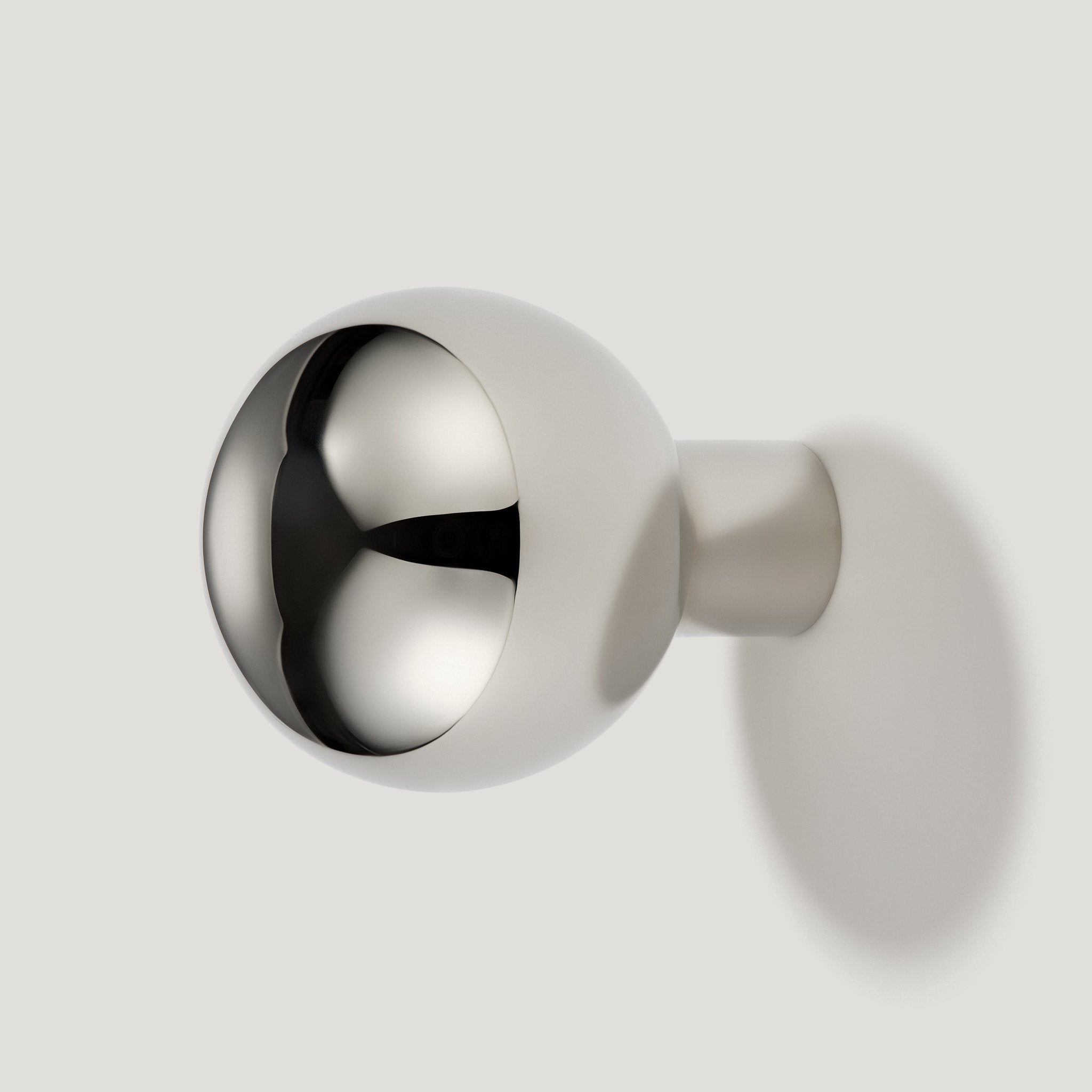 BOBBIN Single Fixing Hook - Polished Nickel - Plank Hardware